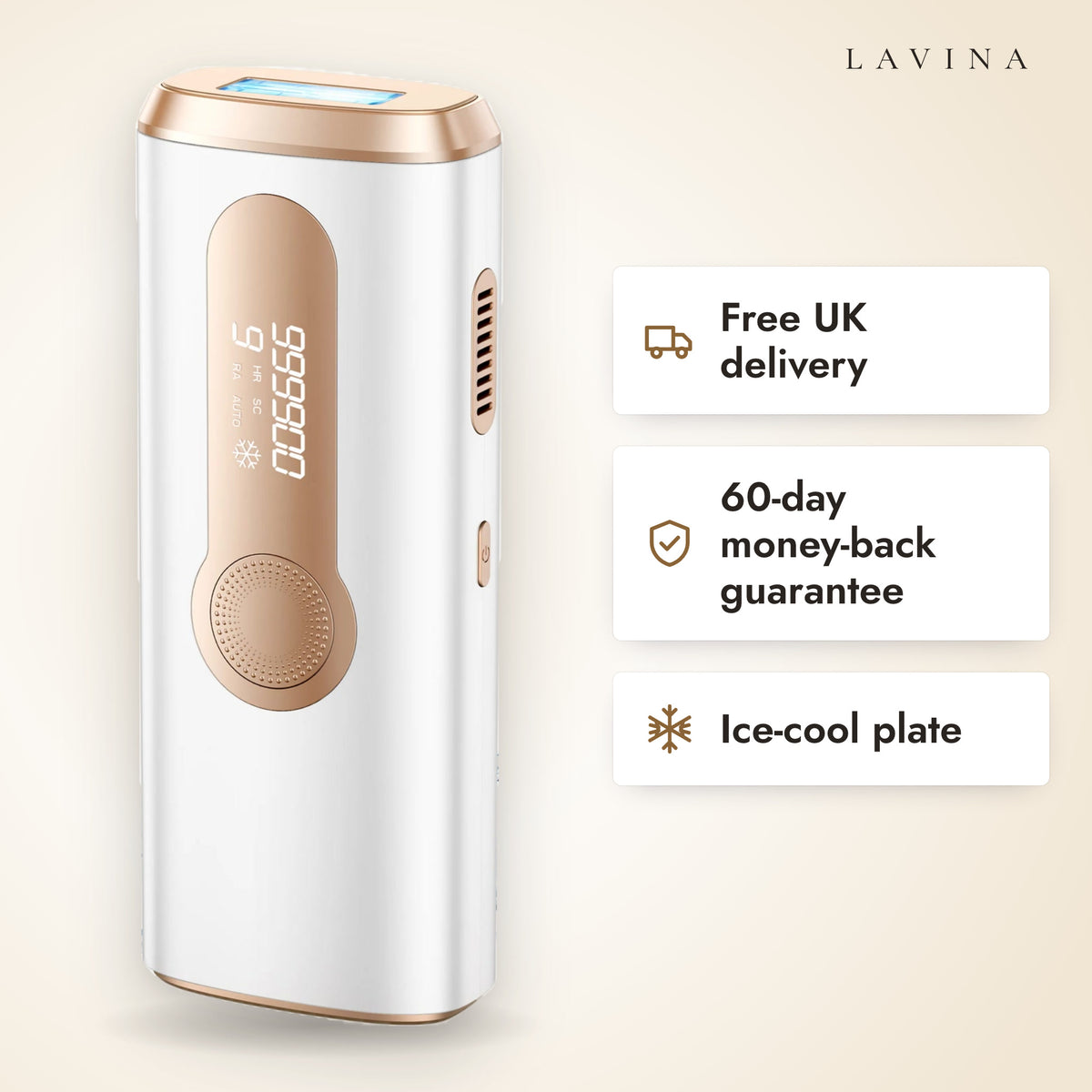 Lavina Ice-Cool IPL hair removal device
